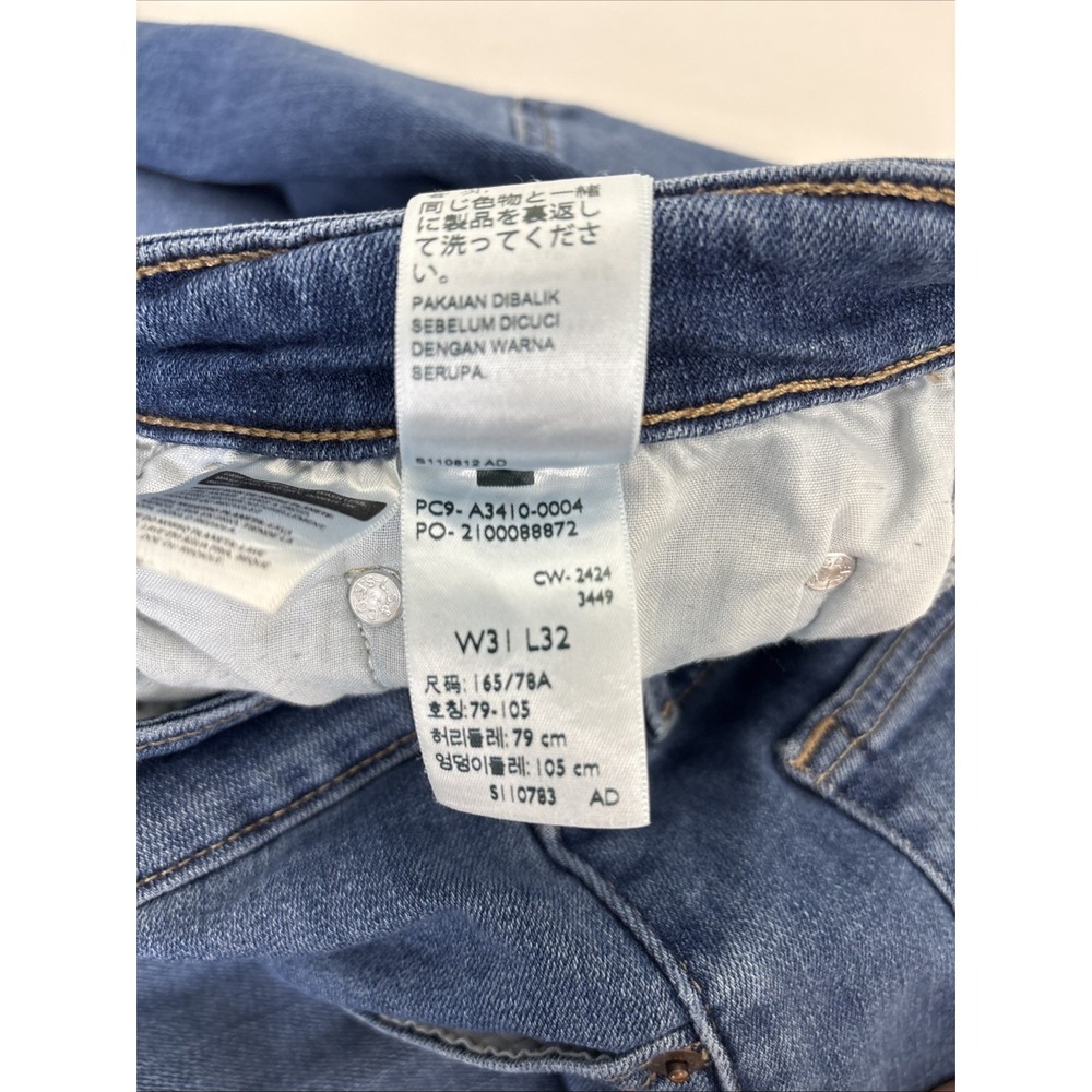 Levis 726 High Rise Flare Jeans Womens 31x32 Blue Stretch Denim Western Cowgirl - Picture 6 of 9